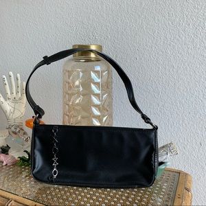 Vintage XOXO Satin mini baguette purse